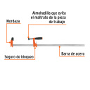 Spīle 600 mm, dziļums 60 mm, maksimālā slodze 140 kg PRF-24 TRUPER