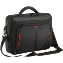 Targus Klāssiska soma CN414EU, 14", 560g, poliesters, plecu siksna, melna/sarkana