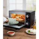 Esperanza Mini cepe&scaron;krāsns EKO007N, 10 L, 800 W, melna, mehāniskais taimeris, 250 &deg;C, 0.9 m vads, stikla durvis