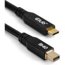 Club3D USB-C на Mini DP кабель CAC-1561, 2м, 40Гбит/с, 4K240Гц, 8K30Гц, 32 канала, RoHS