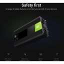Green Cell Keitiklis INV22, 1500 W, 3000 W, 12 V, 230 V, juodas, grynas sinusoidinės bangos, USB prievadas, apsauga nuo perteklių