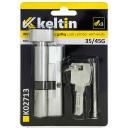 Keltin Užrakto cilindras su rankenėle K02713, 30/30G mm, 3 raktai, 25 000 ciklų, aliuminis, ZnAl lydinys