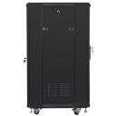 Lanberg Vaba seisev kapp FF01-6622-12B, 600x600mm, 22U, 800kg, IP20, 4 vertikaalset riba, 2 ventilaatorit