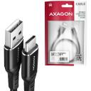 Axagon кабель USB-C к USB-A 2м, 1 USB-C, 1 USB 2.0, черный, 3A