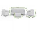 Keter Aia m&ouml;&ouml;bli komplekt Scandi Forma 3 Seater Set 29214710ECN, 2xTool 67,7x77,5x68cm, Laua 51,6x40,0x74,7cm, Diivan 180,2x77