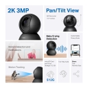 Pan/Tilt mājas dro&scaron;ības Wi-Fi kamera, TP-Link, Tapo C211, 3 MP, 4 mm, H.264, Micro SD līdz 512GB