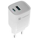 Natec Lādētājs NUC-2140, 30W, 110-240V, 50/60Hz, 1xUSB-A, 1xUSB-C, ātrā uzlāde, universāls