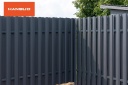 Профилированные металлические штакеты Polo PMx2 RAL7016 (матовый cерый антрацит) POLO_PMx2_RAL7016