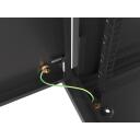 Lanberg seinakapp 19 6U WF01-6406-00B, 600mm, 6U, must, teras, IP20, 2 ventilaatori pesa, 4 vertikaalset riba