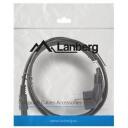 Lanberg S&uuml;learvuti toitekaabel CA-C5CA-11CC-0018-BK, 1,8 m, VDE, Schuko, IEC320 C5, must