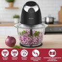 Beper Smalcinātājs P102ROB003, 500W, 2 ātrumi, 0.5l stikla trauks, nerūsējo&scaron;ā tērauda asmeņi, emulgē&scaron;anas piederums