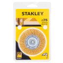 Diskveida birste, misiņa sari, Ø75mm x 10mm, 1.gb STA36007-XJ Stanley