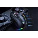 Onikuma CW953 m&auml;ngurihiir, CW935 Black, 800/1200/2400/3200/4800/12800 DPI, 6 nuppu, RGB taustvalgus, 500 mAh aku