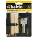 Keltin Užrakto cilindras MODELIS K02613, 30/30 mm, &scaron;lifuotas žalvario spalvos, 3 raktai, 25000 ciklų, aliuminio korpusas