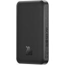 Baseus Magnetinis Mini Powerbank P10022107113-00, 5000 mAh, 20 W, USB Type C, juodas, belaidis įkrovimas, su indikatoriumi