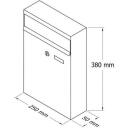 Glori Ir Ko Pa&scaron;to dėžutė 1930085, 250mm, 50mm, 380mm, 2 raktai