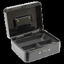 Naudas kaste ar ciparu slēdzeni, VOREL, 78624, 200x160x90mm, melna, tērauds 0.7mm