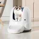 Sponge Kassiliivakast Smart Litter Box, valge/hall, automaatne, l&otilde;hnakontroll, j&auml;lgib k&uuml;lastusi
