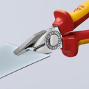 Kombinētās knaibles, Makita, 03 06 200 SB, hromētas, izolētas rokturi, VDE sertificētas, 200 mm