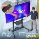 Onkron TV alus TS1991E-B, 50-100 tolli, maksimaalne koormus 130 kg, VESA 200x200-1000x600 mm, k&otilde;rguse reguleerimine 1130-1600 mm
