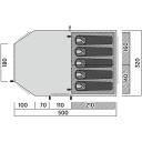Easy Camp Палатка для семьи Hamra 5 120495, 500см, 320см, 195см, 5 мест, 1 вход, 1 тамбур, 3000мм дождевик