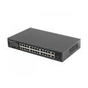 Lanberg l&uuml;liti RSGE-24P-2GE-2S-250, 24x1GB PoE+, 2xGB, 250W, 56 Gb/s, 4 kV kaitse, Rack