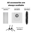 Умный премиальный робот-пылесос с пылесборником 2-in-1 уборка и пылевой контейнер 4000Па аккумулятор 3200mAh белый ARC0006S Aeno