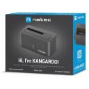 Natec Kangaroo USB 3.2 Gen 1 (3.1 Gen 1) Type-A NSD-0954, 1x USB 3.2 Gen 1, 5 Gbit/s, 8 TB, SSD, HDD, melns
