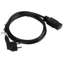 Lanberg Toitekaabel CA-C19C-10CC-0018-BK, 1.8m, 16A, CEE 7/7 - IEC 320 C19, VDE sertifitseeritud