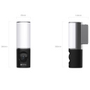 Ezviz LC3 CS-LC3 4MP 2-in-1 LED Seinalamp ja V&auml;listingimustes Nutikas AI Kaamera 32GB &Ouml;&ouml;n&auml;gemine MicroSD Valge