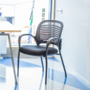 Klienta krēsls TORINO 59xD59xH84cm, pelēks/melns 27706 Allit