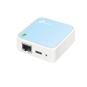 TP-Link TL-WR802N belaidis mar&scaron;rutizatorius 300 Mbps Wi-Fi N USB 2.0 kompakti&scaron;kas 1&times; WAN/LAN 10/100 M Balta/Mėlyna