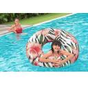 Bestway Надувное кольцо Tropical Palms 8982183, &Oslash; 119 см, &Oslash; 106 x 27 см, ПВХ, предохранительный клапан, заплатка для ремонта