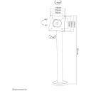 Neomounts monitori alus NS-DPOS100BLACK 10-32" 15 kg, VESA 75x75/100x100, kallutus -15-45&deg;, p&ouml;&ouml;ramine 360&deg;, must
