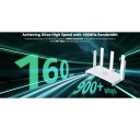 Ruijie RG-EW3000GX | 3000 Mbps Wi-Fi 6 Kahe-WAN Juhtmevaba Gigabit Ruuter — 3× LAN Porti, 5× 5 dBi Antennid, 5 GHz, Valge Korpus