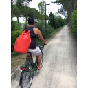 Ūdensnecaurlaidīgs somas maiss 500D, 35L, sarkans, R712004, BasicNature