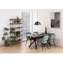 Sienas plaukts ANGUS 94x27xH172cm, melna AC90081 Allit