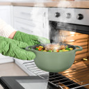 Enamelled Cast Iron Casserole BROWIN 330544 4.5 L sage green