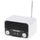 Adler Bluetooth raadio AD 1185, 1800 mAh, FM 50 eelnevalt seadistatud jaama, AUX, LCD ekraan, valge