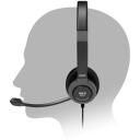 Port Connect austiņas PRO ON'R 300 912001, 32 &Omega;, 20-20k Hz, melna, trok&scaron;ņu slāpē&scaron;ana, stereo, vadu