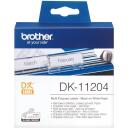 Brother DK-11204 Daudzfunkcionālās etiķetes, 17mm x 54mm, 400 gab., DK, tie&scaron;ā termiskā, balta