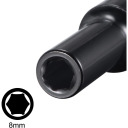 Smūginė galvutė 8mm, FORCEKRAFT, FK-4458508, CrMo plienas, 1/2" kvadratas