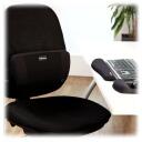 Fellowes pelės kilimėlis su rie&scaron;o atrama PlushTouch 9252003, 238 x 184 x 25.4 mm, juodas, FoamFusion, Microban, neslidus pagrindas