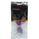 Sbox USB kabelis USB-1031U, 1m, 480 Mbps, USB A M, microUSB M, pīts kabelis, purpursarkans