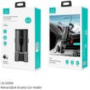 Usams Autohoidja &otilde;hu ventilatsioonile ZJ058ZJ01, 350g, 250g, must, automaatne, 360&deg; p&ouml;&ouml;ramine