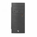 Sbox Datoru korpuss PCC-180, ATX Mid Tower, melna, 3100g, 2x5,25, 2x3,5, 2x2,5, USB 2.0 x 2, HD audio