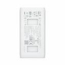 PoE+ maitinimo adapteris 30 W su Gigabit RJ45 duomenų įėjimu + PoE+ i&scaron;ėjimas 48 V DC U PoE+ Baltas Ubiquiti