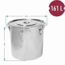 Бродильная емкость из нержавеющей стали 161 л BROWIN 340301, 64x64x61 см