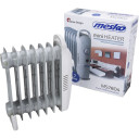 Efficient oil-filled radiator with 7 fins 700 W white with automatic power adjustment and overheat protection MS7804 Mesko