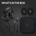 Logitech G Pro X2 Lightspeed 981-001263, 30m, 3000min, 50h akumulatora darbība, 7.1 Surround Sound, USB centrmezgls, Binaural